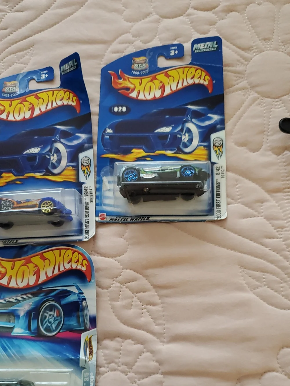 Hot Wheels Die-Cast Car Pack - Green, Silver, Red